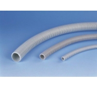 Vamzdis gofr. PVC 16 320N su viela, pilkas (50m)