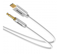 Kabelis / Adapteris USB C kištukas - 3.5mm stereo kištukas 1.2m baltas BASEUS