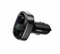 Automobilinis FM moduliatorius 12-24V su Bluetooth funkcija 1.56 LED ekranas, juodas