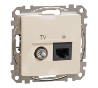 Sedna Design RJ45 CAT6 UTP - TV lizdas kreminis