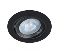 Šviestuvas LED MONI 5W Įleidž. IP20 3000/4000/6000K Juodas  