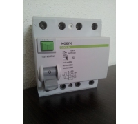 Relė Ex9CL-N 4P 25A 30mA sr.nuot.